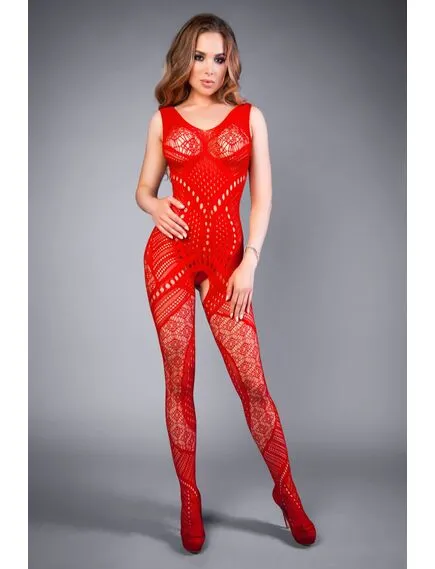 Боди-комбинезон красный геометрия S/L 
