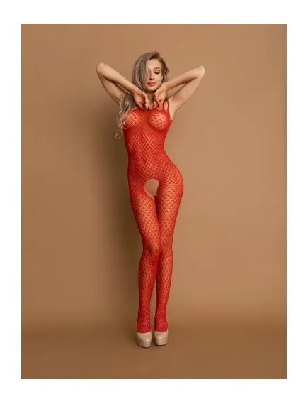 Боди-комбинезон красный мелкий рисунок S/L 