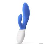 Вибромассажёр со стимулятором клитора Ina Wave 2 синий 