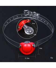 Кляп соска на силиконовых ремешках 