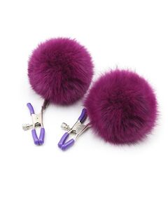 Зажимы на соски "Fur Violet clamp" 