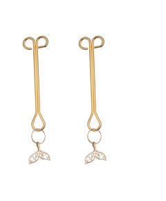 Зажимы на соски золотого цвета с "бриллиантиками" 