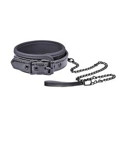 Глянцевы ошейник с поводком 