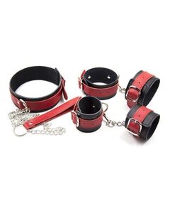 БДСМ набор 4 предмета, черный красный 