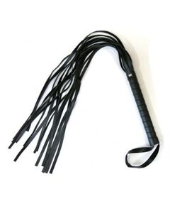 Плетка (флоггер) черная, 80 см 