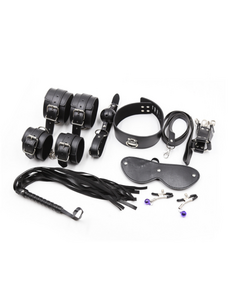 БДСМ набор 8 предметов черный 