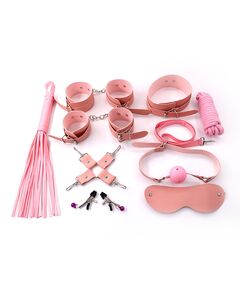 БДСМ набор 10 предметов, розовый 