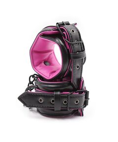 Наручники из искусственной глянцевой кожи 