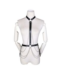 Портупея БДСМ с цепями 