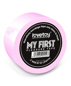 Бандажный скотч My First Non Sticky Bondage Tape нежно-розовый 15м 