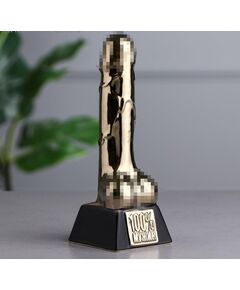 Статуэтка "100% мужик", булат, 21 см 