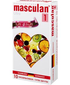 Презервативы Masculan 1 Ultra, Тутти-Фрутти, 10 шт 