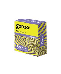 Презервативы ультратонкие Ganzo Sense, 3 шт 