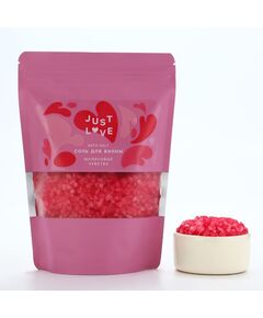 Соль для ванны, 330 г, аромат малиновых чувств, ЧИСТОЕ СЧАСТЬЕ 