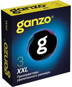 Презервативы Ganzo XXL, латекс, 3 шт 
