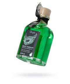 Комплект для сладких игр Orgie Lips Massage со вкусом яблока массажное масло для поцелуев, перо 