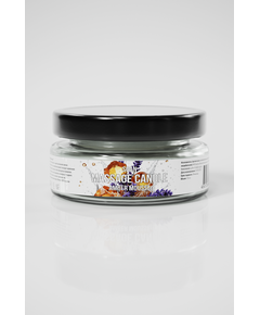 Натуральное твердое массажное масло SGAN с кокосовым воском и эфирными маслами "Янтарный мусс" 