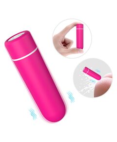 Перезаряжаемая вибропуля розовая SEED 9 режимов 