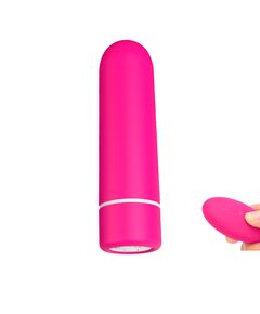 Вибропуля розовая перезаряжаемая с пультом д\у "SEED RCT" 