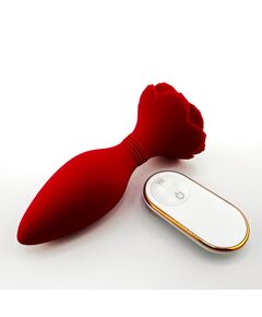 Анальная вибропробка с пультом Mornin Glory RCT Red 