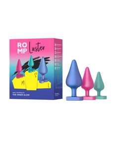 Набор анальных пробок Romp Luster, 3 шт. 