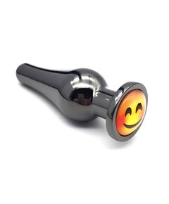 Анальная пробка со смайлом 11см/3,4см 