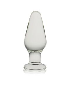 Анальная стеклянная пробка прозрачная 