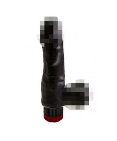 Вибромассажёр чёрный в ламинате 