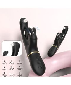 Вибратор кролик с функцией пульсации и подвижным языком "Niko" 