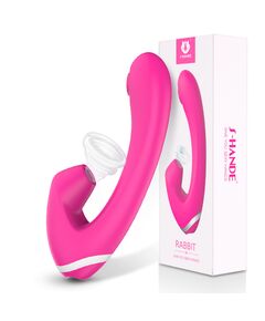 2в1 вибратор для точки G и с функцией всасывания Rabbit 