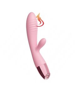 Вибромассажер с подогревом Luxeluv V3, розовый 