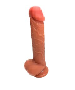 Реалистичный вибратор с семяизвержением Dual Layer с пультом управления 19см 