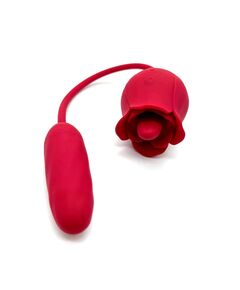 Вибромассажёр 2 в 1 Rose PRO 9 Red 