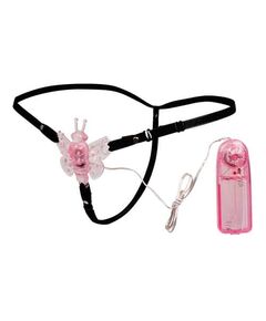 Baile Клиторальный стимулятор бабочка на резинках с пультом управления 