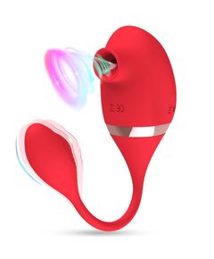 Виброяйцо с вакуумной стимуляцией "Queenie" 