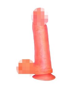 Фаллоимитатор гелевый на присоске в ламинате 