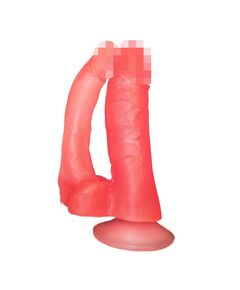 Фаллоимитатор гелевый на присоске в ламинате 