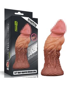 Фаллоимитатор Dual layered Platinum Silicone Plug 