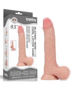 Фаллоимитатор Sliding-Skin с подвижной кожей 24,5 см 