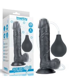 Фаллоимитатор с эякуляцией 9'' Squirt Extreme Dildo - Black 