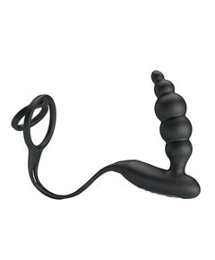 Массажер простаты с эрекционным кольцом 