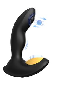 Массажер простаты с вибрацией и пульсирующей горошиной "Chac" 