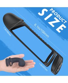 Насадка на член с эрекционным кольцом "Ace" 