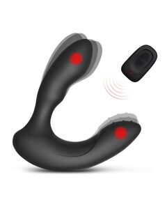 Массажер простаты с вибрацией, двумя моторами и пультом д\у 18023 Levett "Edgar" 