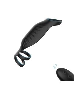 Насадка на член с вибрацией для точки G на пульте "Carnivore-RCT" 