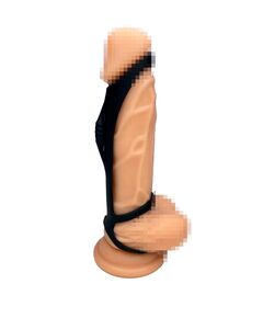 Насадка на член с эрекционными кольцами CREATURE 