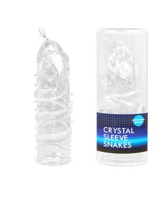 Насадка закрытая CRYSTAL SLEEVE SNAKES в форме змеи 