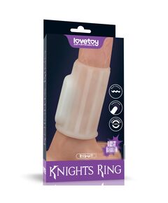 Вибрирующее кольцо насадка Ridge Knights (белое) 