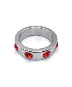 Эрекционное кольцо метал со стразами 5,8см 