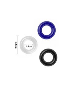 Набор эрекционных колец из 3 штук цветные 